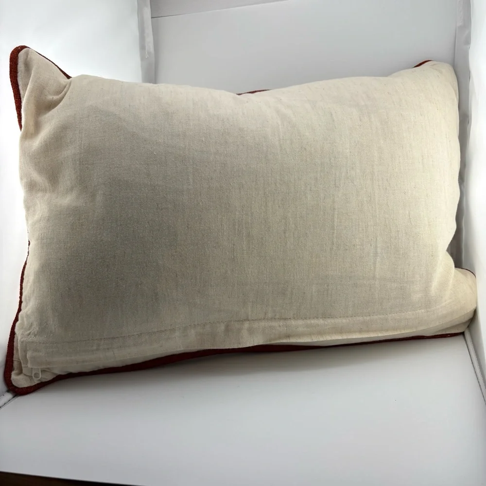 Autumn Harvest Beaded Decorative Pillow